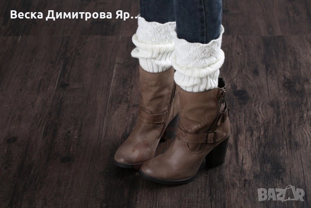 Плетени дамски чорапи, гети, снимка 13 - Други - 52643691