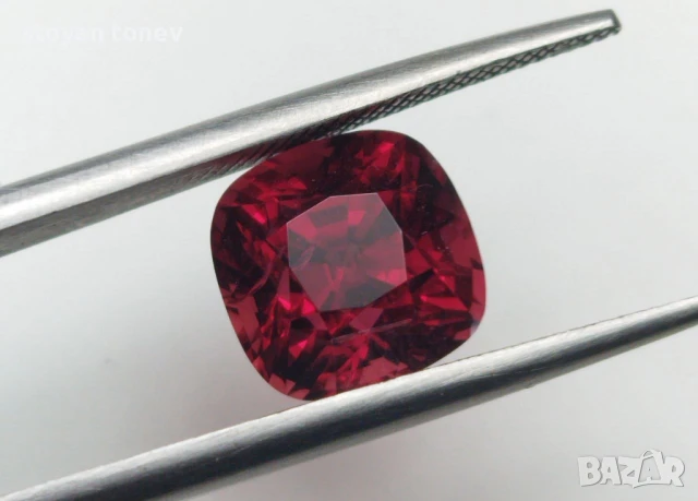 Първокласен чеврен шпинел от Мианмар 2.96кт! Сертифициран!, снимка 6 - Пръстени - 44639847