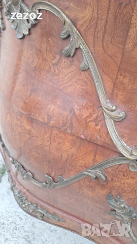 Скрин антикварен"Бомбе", снимка 11 - Скринове - 53253932