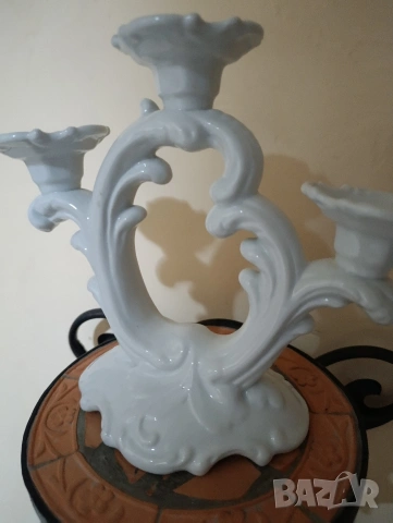Порцеланов свещник, снимка 3 - Декорация за дома - 53258978