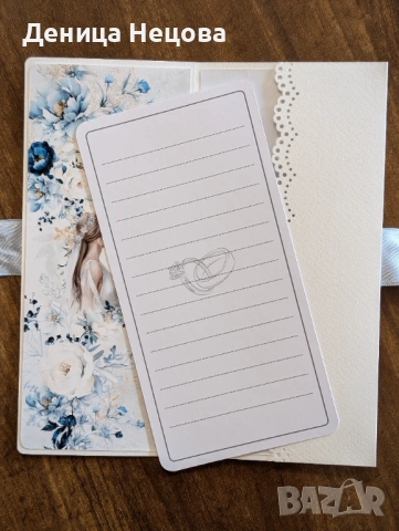 Сватбен албум, ръчно изработен албум за сватба, сватбена картичка, снимка 17 - Подаръци за сватба - 53475167