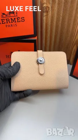 Hermes ⚜️ Естествена Кожа ⚜️ Дамски Протмонета , снимка 2 - Портфейли, портмонета - 55709491