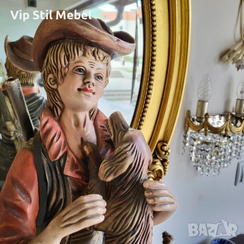 Огромна антикварена статуетка , снимка 3 - Антикварни и старинни предмети - 50752240