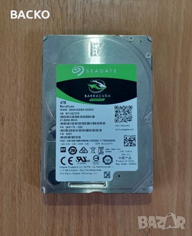 Хард диск 2,5" SEAGATE 4TB, снимка 1 - Твърди дискове - 44491878