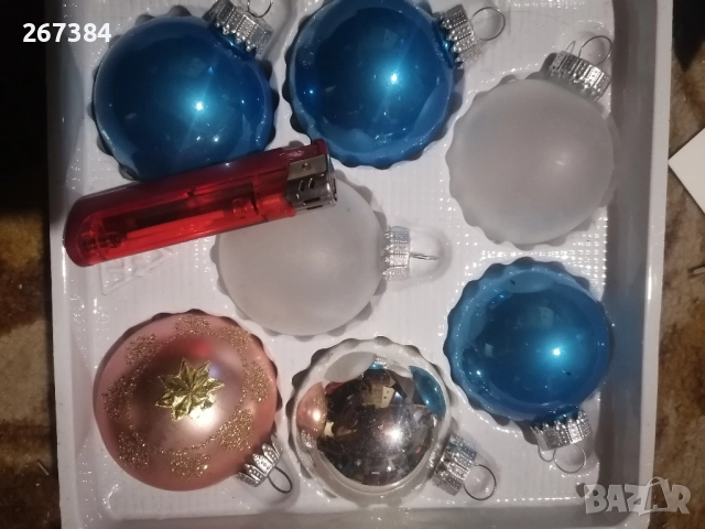 Стъклени играчки за елха, снимка 2 - Други ценни предмети - 52475876