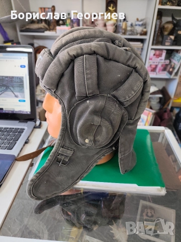 Стара руска каска за танкист, снимка 3 - Антикварни и старинни предмети - 52928309