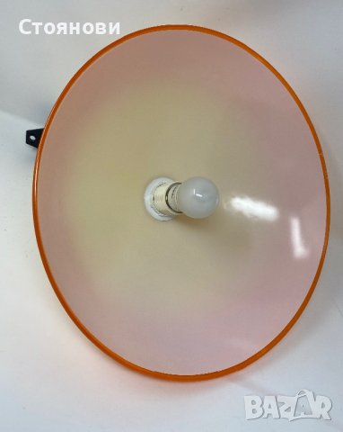 Висяща лампа тип асансьор Оранжева с крушка, снимка 3 - Лампиони - 41904222