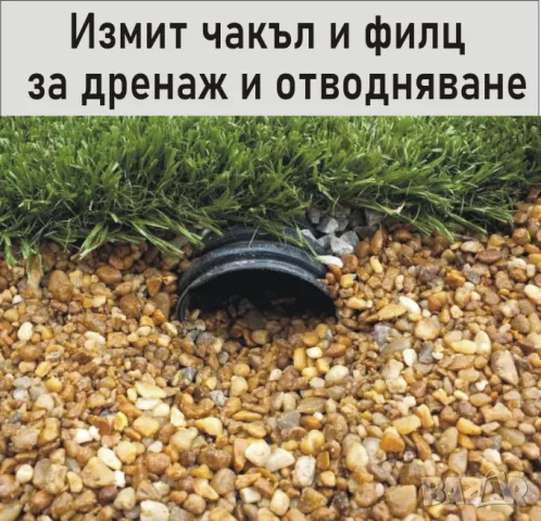 Измит Чакъл и Филц за ДРЕНАЖ и Отводняване, снимка 2 - Строителни материали - 42120960