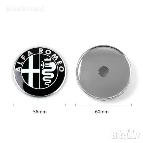 Alfa Romeo 4 бр. капачки 60 мм централен отвор НОВИ, снимка 3 - Аксесоари и консумативи - 48134017