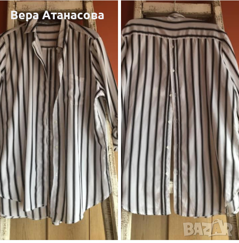 🌹🌹🌹 Риза на райета с ефектен гръб❤️‍🩹 л//хл☑️, снимка 1