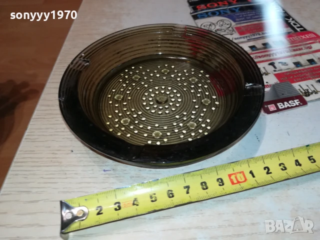 КРАСИВ ЗЕЛЕН ПЕПЕЛНИК 0606251151, снимка 9 - Антикварни и старинни предмети - 50572022