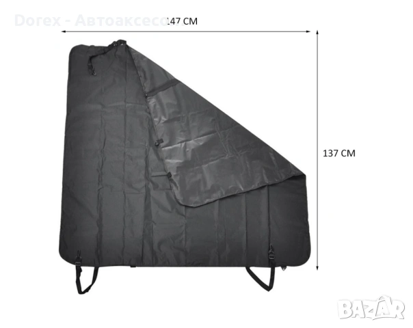 Водоустойчив протектор за кучета задна седалка автомобил, снимка 4 - Аксесоари и консумативи - 53608603