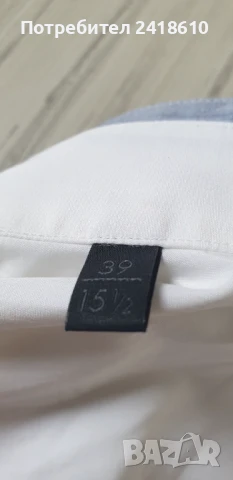 Pal Zileri Italy  Cotton Mens Size 39 / 15 1/2 - M ОРИГИНАЛ! НОВО! Мъжка Риза!, снимка 15 - Ризи - 50577837