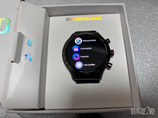 НОВ! Смарт часовник Riversong – Motive 9 Max, 1.43'', Space Grey, снимка 3 - Смарт часовници - 53110730