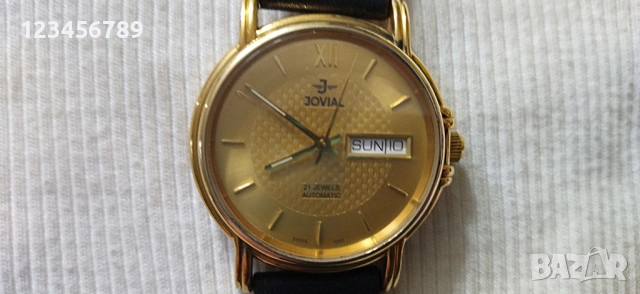 JOVIAL automatic , отлично работещ, коректно сменя дата и ден, машина - ЕТА 2846 