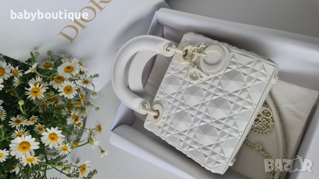 Mini Lady Dior Bag Diamond Motif, снимка 5 - Чанти - 40568064