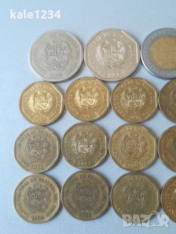 Монети Перу. Peru. Колекция монети. Лот. Монета. Centimos. UN Nuevo sol. Soles. , снимка 7 - Нумизматика и бонистика - 34182375