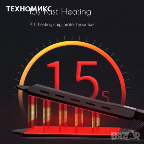 Професионална турмалинова преса за коса с йони, за всички типове коса

, снимка 3 - Преси за коса - 42252167