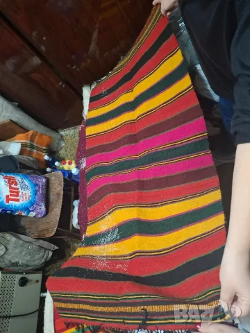 Мини килимчета, платове, родоп. и плетени на една кука калъфки, гайтан, снимка 6 - Декорация за дома - 48513042