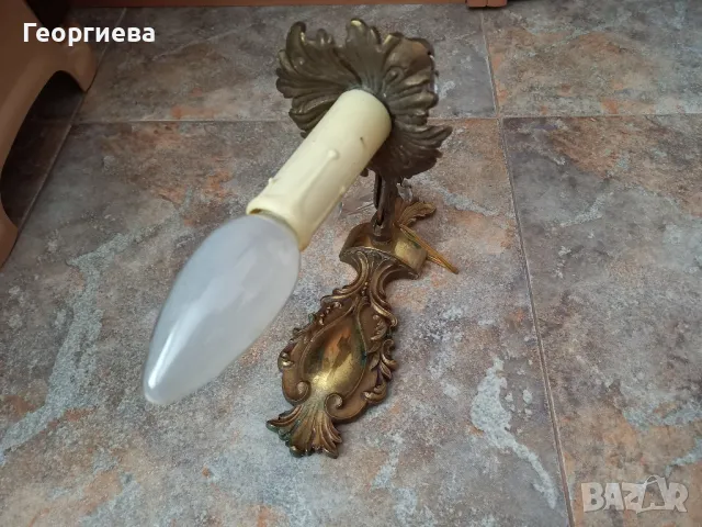 Месингов аплик , снимка 4 - Лампи за стена - 49666013