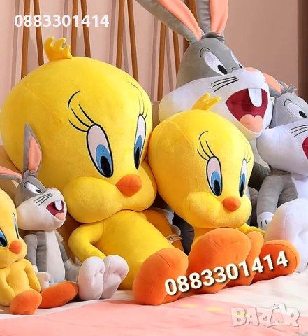 Туити Tweety Плюшена играчка 30см , снимка 2 - Плюшени играчки - 40830774