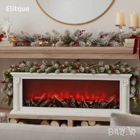 Голяма LED камина с ефект на жар – уют и атмосфера без дим и огън SP47