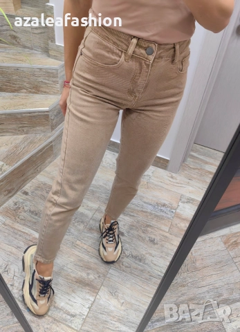 Дамски дънки мом фит, снимка 4 - Дънки - 52670896