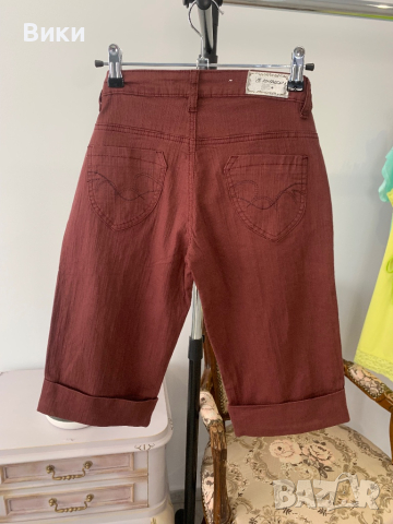 Къси дънки до коляното в размер S, снимка 10 - Дънки - 44687499