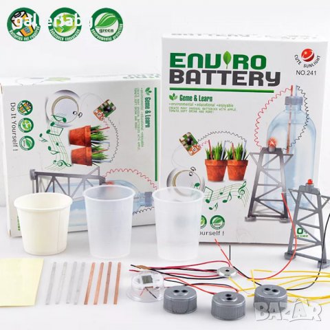 Еко батерия образователен научен комплект, снимка 2 - Образователни игри - 35723369