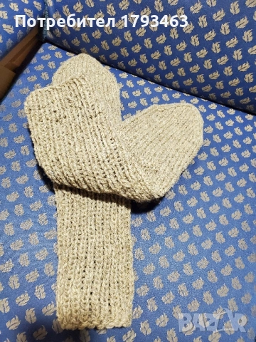 Ръчно плетени мъжки чорапи от вълна, размер 42, снимка 3 - Мъжки чорапи - 51827481