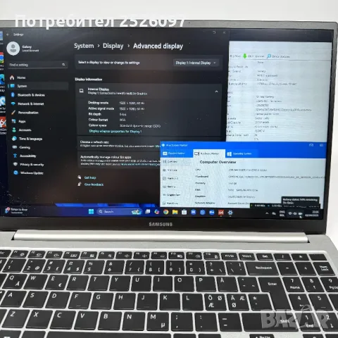 Лаптоп Samsung Galaxy Book 3/15,6” IPS/i5-1335U 10x4,60GHz, снимка 11 - Лаптопи за работа - 49879800