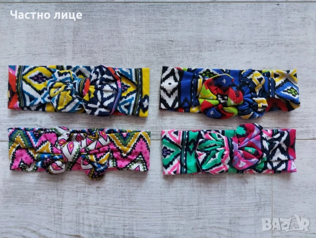 Детски и бебешки ленти за коса , снимка 12 - Шноли, диадеми, ленти - 31493383