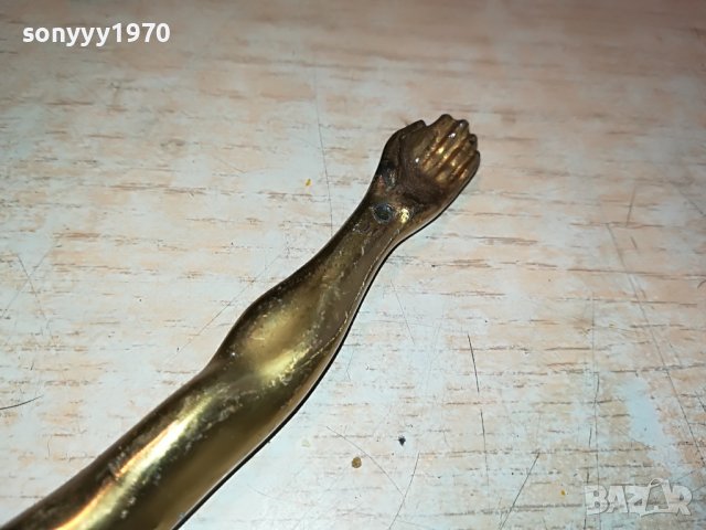 ХРИСТОС-МЕД/МЕСИНГ-25Х22СМ-ВНОС ГЕРМАНИЯ 0201231113, снимка 10 - Антикварни и старинни предмети - 39159097