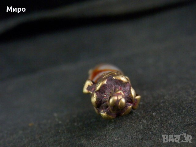 ''ДВЕ ОЧИ" ЕСТЕСТВЕН АХАТ ТИБЕТ НЕПАЛ МЕДАЛЬОН ТАЛИСМАН АМУЛЕТ, снимка 9 - Колиета, медальони, синджири - 42026130