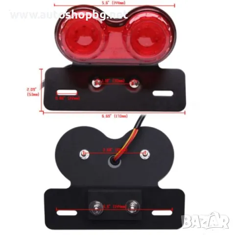 Мото лед стоп с мигачи за мотор,атв, снимка 3 - Аксесоари и консумативи - 49517981