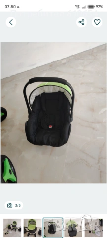 Количка adbor s-line 3v1, снимка 2 - Детски колички - 53194638