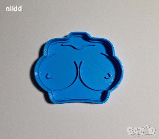дамски гърди бюст зърна забавен пластмасов резец форма за фондан тесто бисквитки, снимка 1 - Форми - 44198968