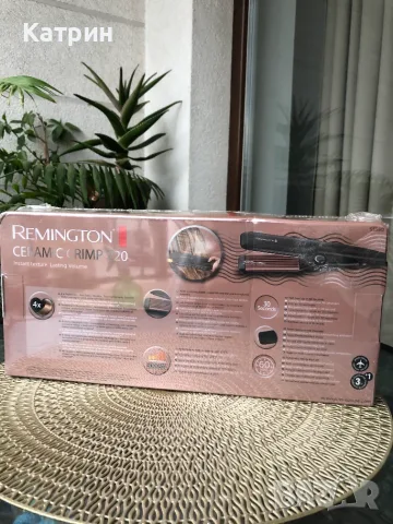 Преса за Вафли Remington Ceramic Crimp 220 S3580 за обем и текстура, снимка 5 - Преси за коса - 55953040