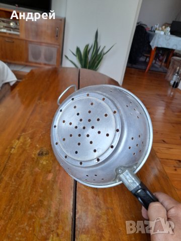 Стара алуминиева цедка,гевгир #12, снимка 4 - Други ценни предмети - 41967161