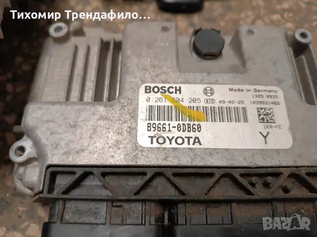 комплект ECU Toyota Yaris 1.0 89661-0DB60 0261S04205 ME7.9.52, 0993-9A22 , 82730-0D290, снимка 3 - Части - 47814932