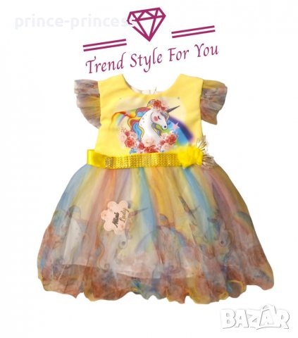 Детска рокля Мини Маус, Елза, Еднорог  80,92см, снимка 4 - Бебешки рокли - 40222365