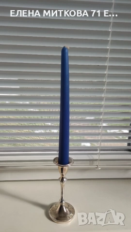 Двойка елегантни посребрени свещници, снимка 4 - Декорация за дома - 53396848
