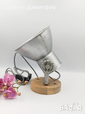 Холандска индустриална лампа, снимка 2 - Настолни лампи - 51963473