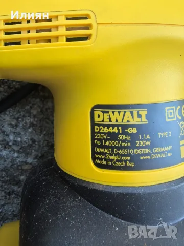 Виброшлайф Dewalt, снимка 3 - Шлайфмашини - 55732416