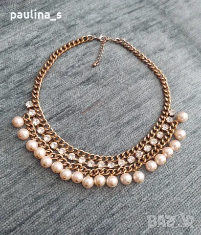 Колиета тип чокър, гердани ръчна изработка , снимка 9 - Колиета, медальони, синджири - 37271624