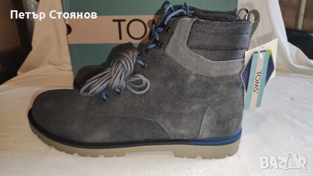 Разкошни мъжки боти от естествен велур TOMS №47 1/2
