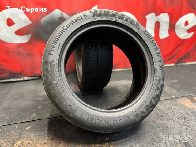 225 50 17, Летни гуми, Continental PremiumContact6, 2 броя, снимка 5 - Гуми и джанти - 53749273