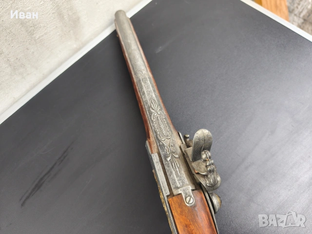 Кремъчен пистолет Реплика за възстановки и декорация , снимка 6 - Антикварни и старинни предмети - 53719338