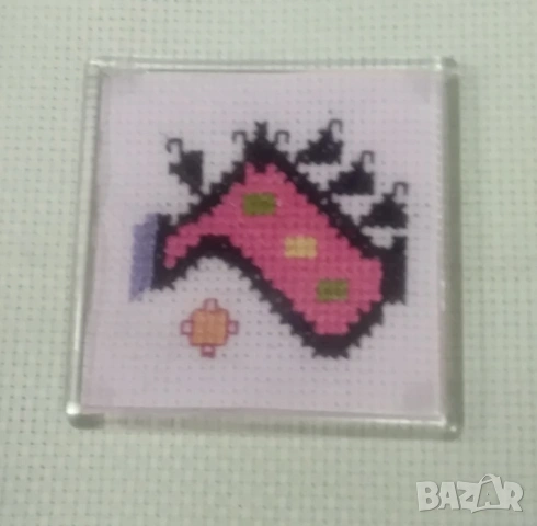  магнит квадрат с ръчна бродерия 