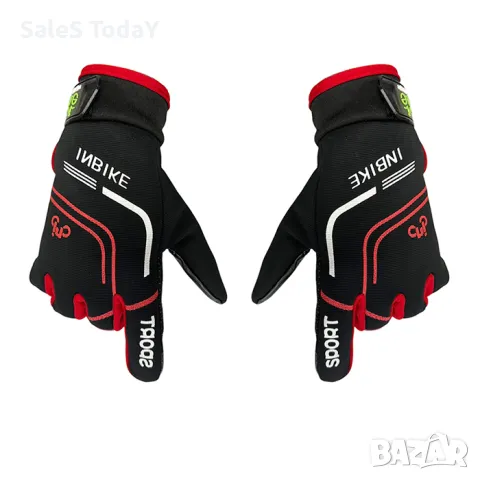 Ръкавици за спорт, велосипед, тротинетка и др., червени, снимка 3 - Спортна екипировка - 50161709
